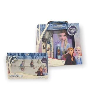 Frozen II Bundle Gift set journal set & charm bracelet New